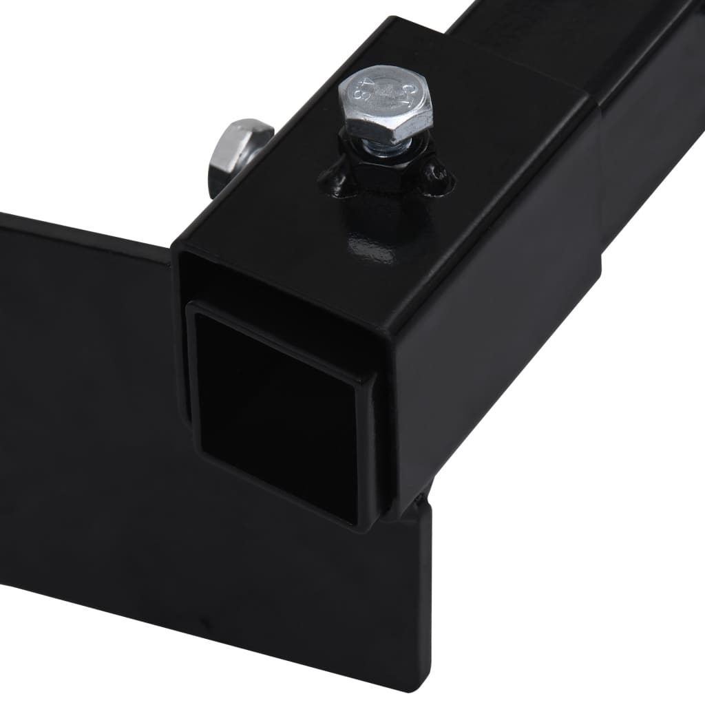 vidaXL Snow Plow Adapter for Lawn Mower Black