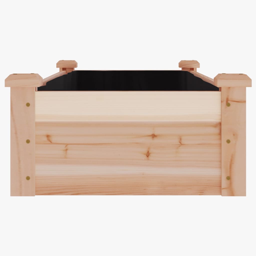 vidaXL Garden Raised Bed with Liner Strawberry Planter Herb Bed Solid Wood Fir