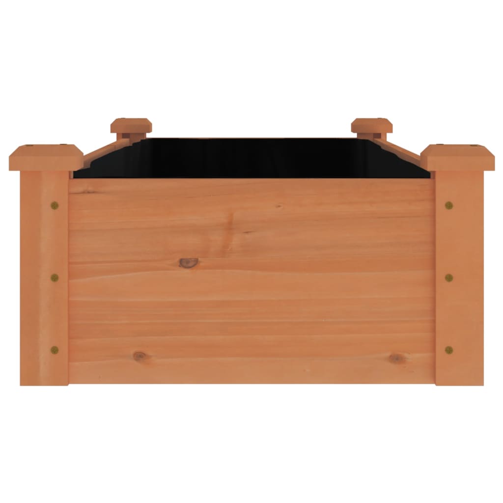 vidaXL Garden Raised Bed with Liner Strawberry Planter Herb Bed Solid Wood Fir